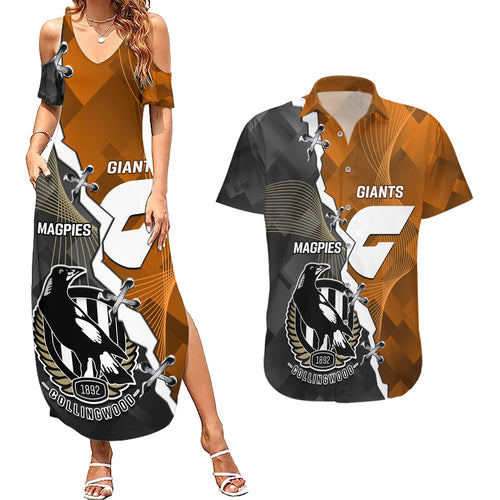 personalised-collingwood-and-giants-football-couples-matching-summer-maxi-dress-and-hawaiian-shirt-2023-together-sporty-style