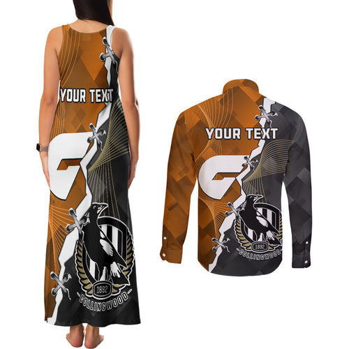 personalised-collingwood-and-giants-football-couples-matching-tank-maxi-dress-and-long-sleeve-button-shirts-2023-together-sporty-style