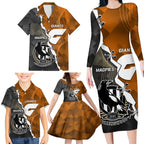 personalised-collingwood-and-giants-football-family-matching-long-sleeve-bodycon-dress-and-hawaiian-shirt-2023-together-sporty-style