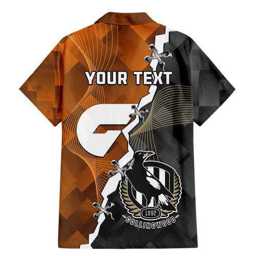 personalised-collingwood-and-giants-football-family-matching-mermaid-dress-and-hawaiian-shirt-2023-together-sporty-style