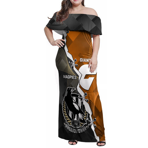 personalised-collingwood-and-giants-football-family-matching-off-shoulder-maxi-dress-and-hawaiian-shirt-2023-together-sporty-style