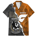 personalised-collingwood-and-giants-football-family-matching-short-sleeve-bodycon-dress-and-hawaiian-shirt-2023-together-sporty-style
