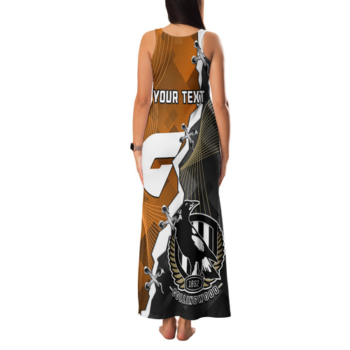 personalised-collingwood-and-giants-football-family-matching-tank-maxi-dress-and-hawaiian-shirt-2023-together-sporty-style