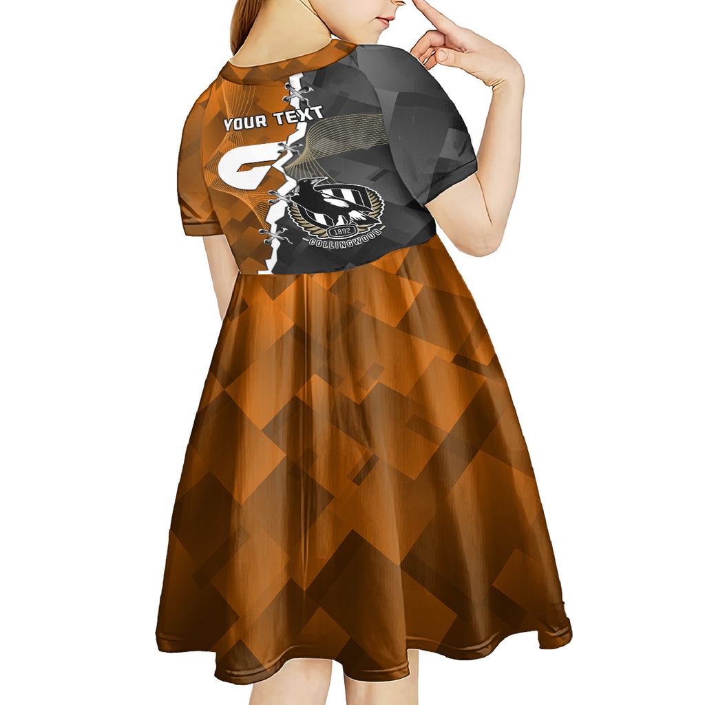 personalised-collingwood-and-giants-football-kid-short-sleeve-dress-2023-together-sporty-style