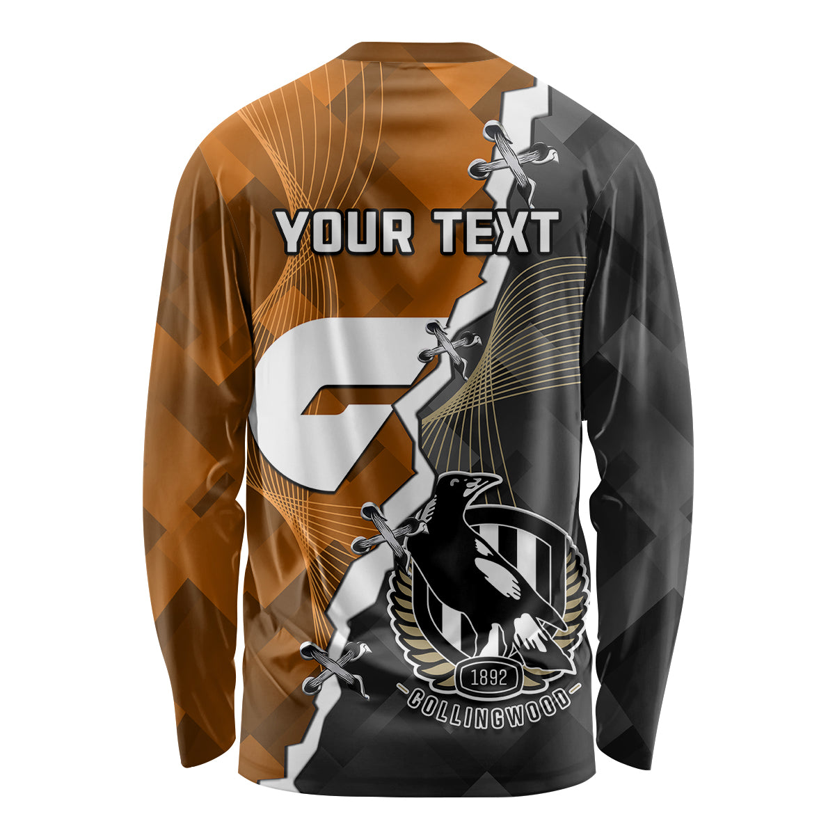 personalised-collingwood-and-giants-football-long-sleeve-shirt-2023-together-sporty-style