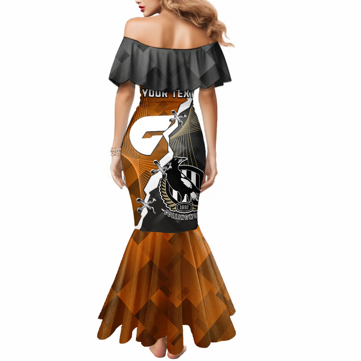 personalised-collingwood-and-giants-football-mermaid-dress-2023-together-sporty-style