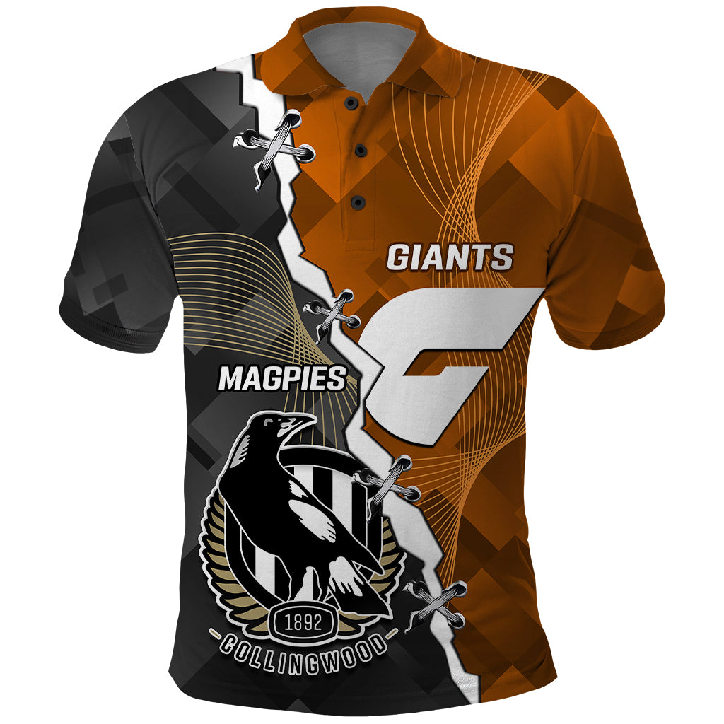 personalised-collingwood-and-giants-football-polo-shirt-2023-together-sporty-style