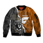personalised-collingwood-and-giants-football-sleeve-zip-bomber-jacket-2023-together-sporty-style