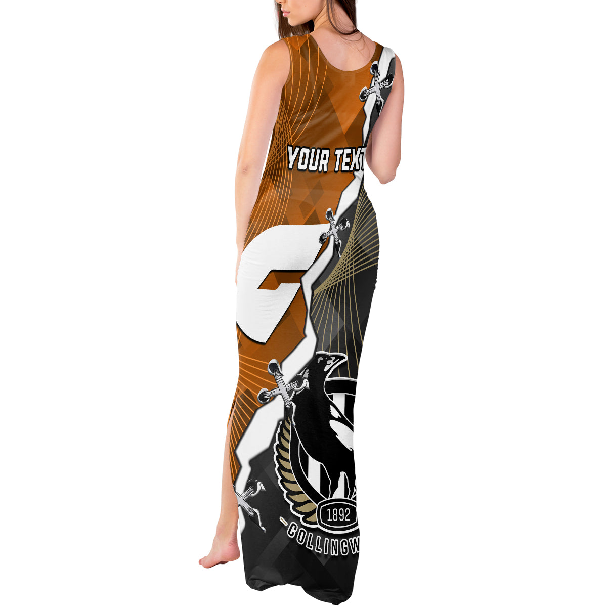 personalised-collingwood-and-giants-football-tank-maxi-dress-2023-together-sporty-style