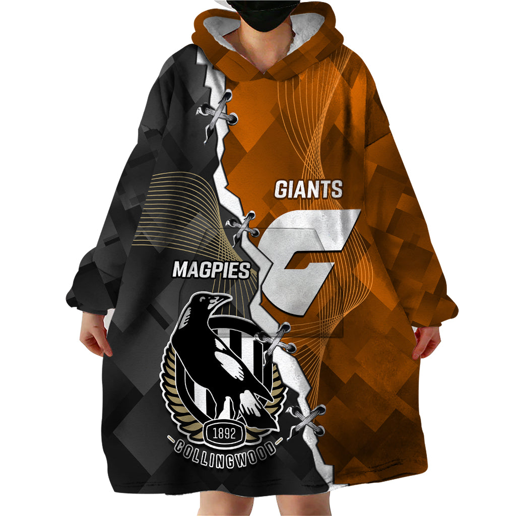 personalised-collingwood-and-giants-football-wearable-blanket-hoodie-2023-together-sporty-style