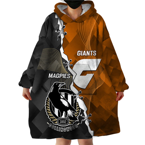 personalised-collingwood-and-giants-football-wearable-blanket-hoodie-2023-together-sporty-style