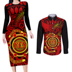 australia-walk-for-yes-couples-matching-long-sleeve-bodycon-dress-and-long-sleeve-button-shirts-say-yes-to-australian-indigenous-voice