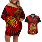 australia-walk-for-yes-couples-matching-off-shoulder-short-dress-and-hawaiian-shirt-say-yes-to-australian-indigenous-voice