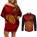 australia-walk-for-yes-couples-matching-off-shoulder-short-dress-and-long-sleeve-button-shirts-say-yes-to-australian-indigenous-voice