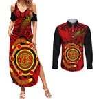 australia-walk-for-yes-couples-matching-summer-maxi-dress-and-long-sleeve-button-shirts-say-yes-to-australian-indigenous-voice