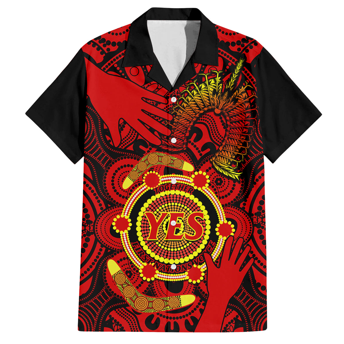 australia-walk-for-yes-kid-hawaiian-shirt-say-yes-to-australian-indigenous-voice