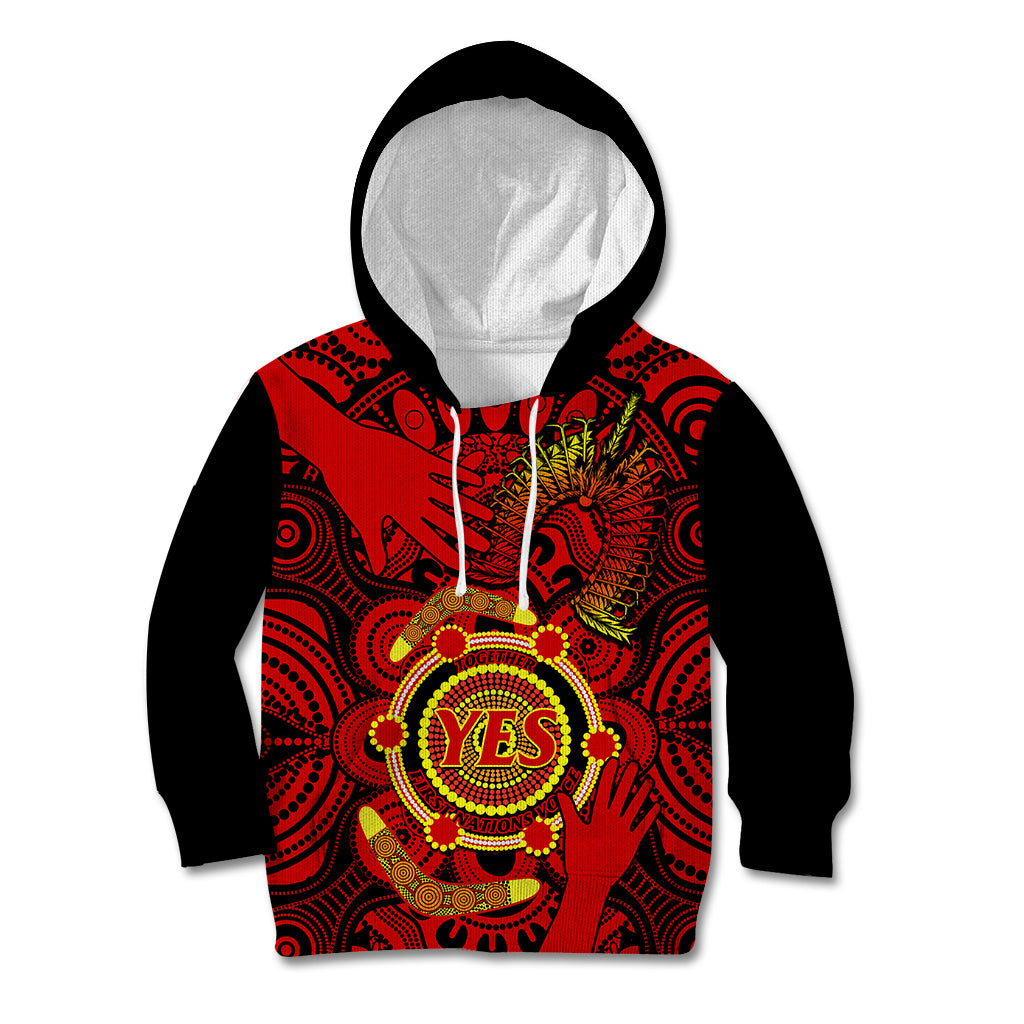 australia-walk-for-yes-kid-hoodie-say-yes-to-australian-indigenous-voice