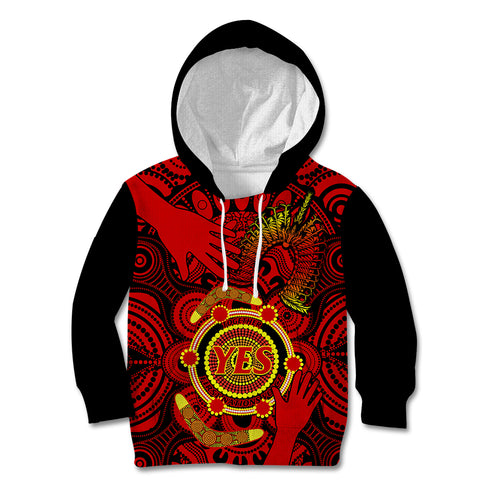australia-walk-for-yes-kid-hoodie-say-yes-to-australian-indigenous-voice