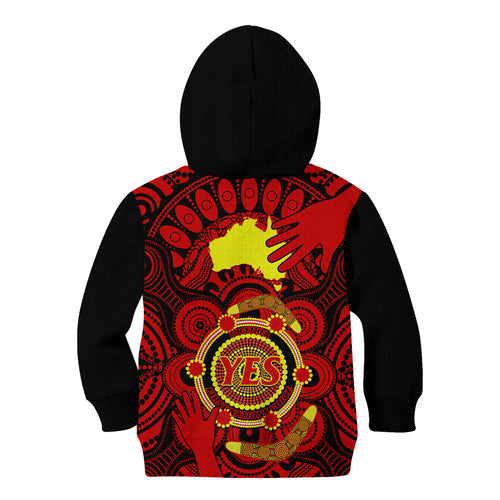 australia-walk-for-yes-kid-hoodie-say-yes-to-australian-indigenous-voice