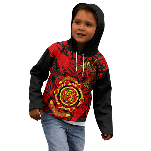 australia-walk-for-yes-kid-hoodie-say-yes-to-australian-indigenous-voice