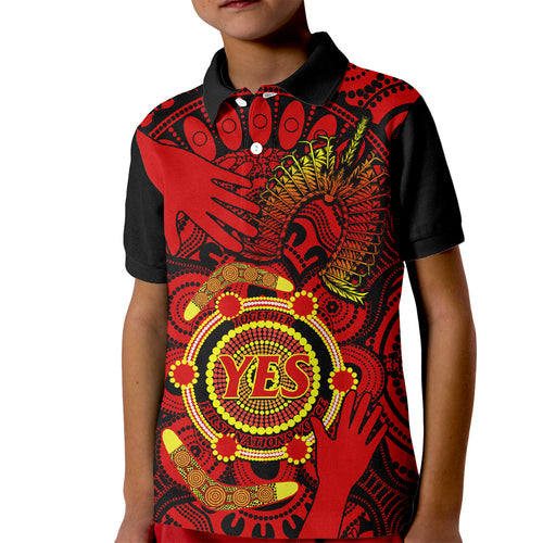 australia-walk-for-yes-kid-polo-shirt-say-yes-to-australian-indigenous-voice