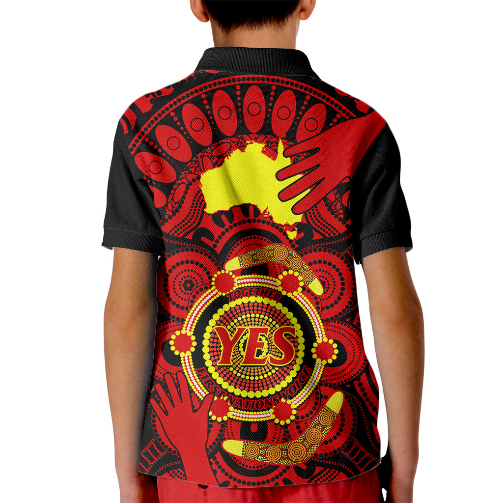 australia-walk-for-yes-kid-polo-shirt-say-yes-to-australian-indigenous-voice
