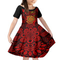 australia-walk-for-yes-kid-short-sleeve-dress-say-yes-to-australian-indigenous-voice