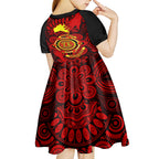 australia-walk-for-yes-kid-short-sleeve-dress-say-yes-to-australian-indigenous-voice