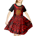 australia-walk-for-yes-kid-short-sleeve-dress-say-yes-to-australian-indigenous-voice