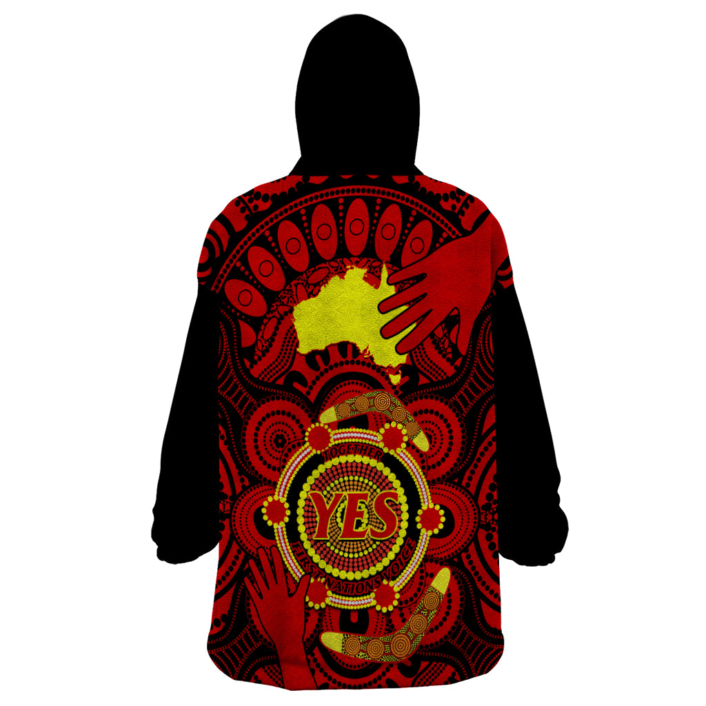 australia-walk-for-yes-wearable-blanket-hoodie-say-yes-to-australian-indigenous-voice