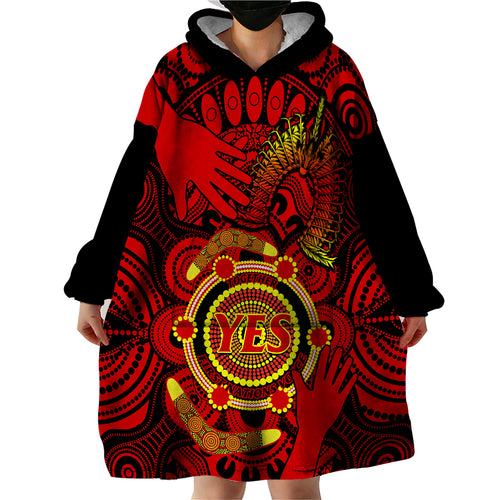 australia-walk-for-yes-wearable-blanket-hoodie-say-yes-to-australian-indigenous-voice