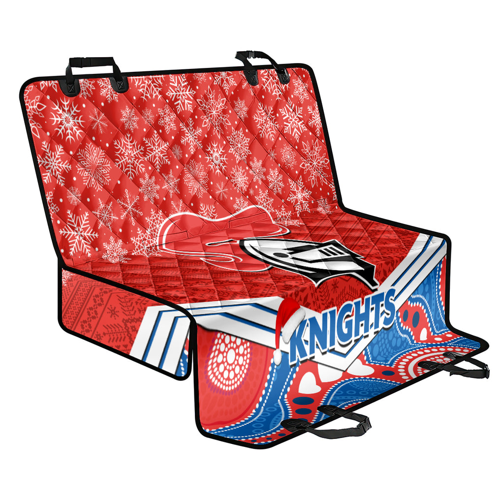 custom-knights-rugby-christmas-back-car-seat-cover-merry-xmas-2023-mix-aboriginal-art