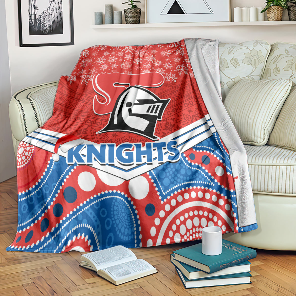 custom-knights-rugby-christmas-blanket-merry-xmas-2023-mix-aboriginal-art