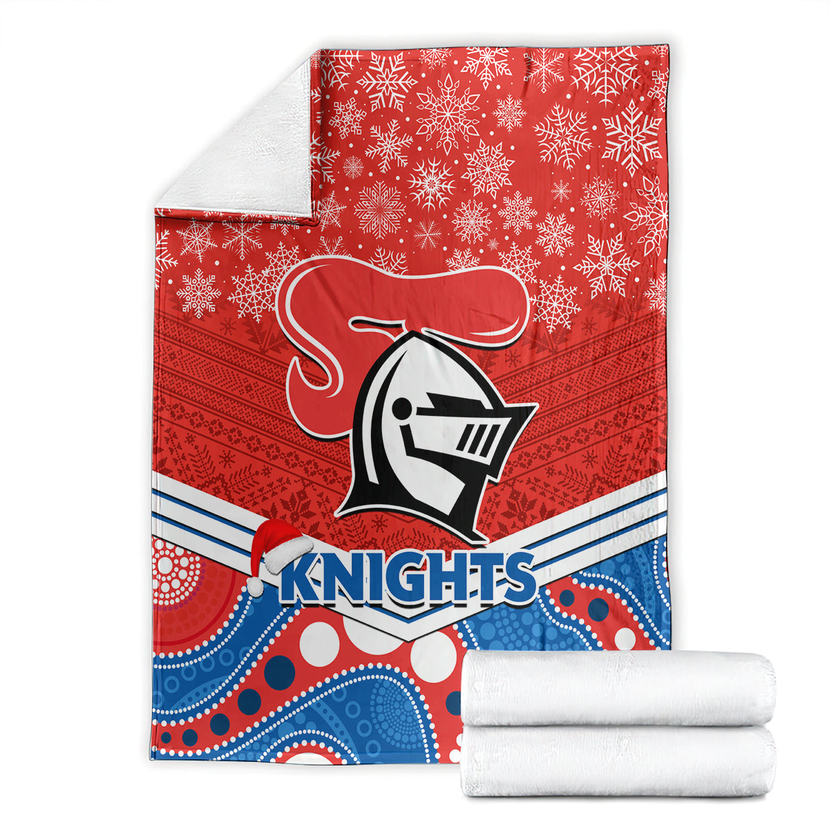custom-knights-rugby-christmas-blanket-merry-xmas-2023-mix-aboriginal-art