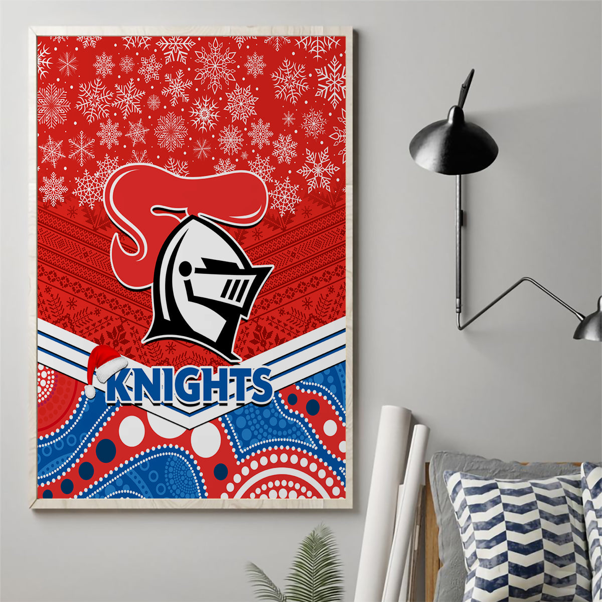 custom-knights-rugby-christmas-canvas-wall-art-merry-xmas-2023-mix-aboriginal-art