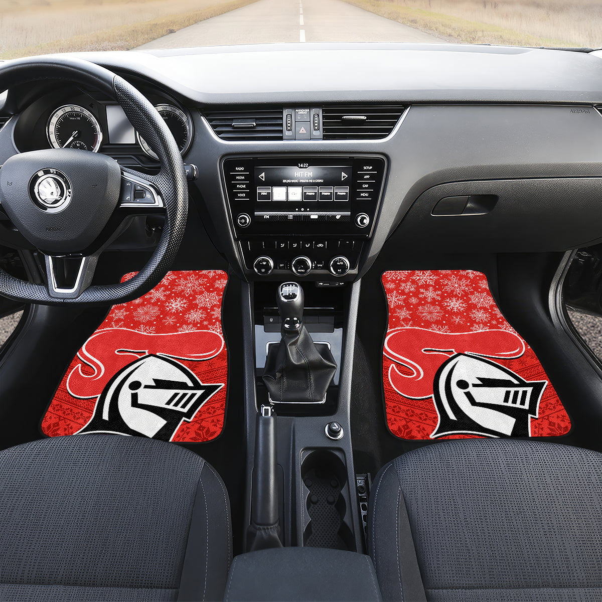 custom-knights-rugby-christmas-car-mats-merry-xmas-2023-mix-aboriginal-art