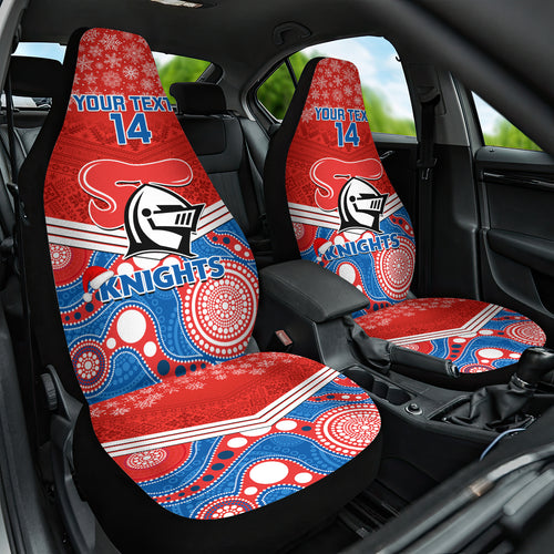 custom-knights-rugby-christmas-car-seat-cover-merry-xmas-2023-mix-aboriginal-art
