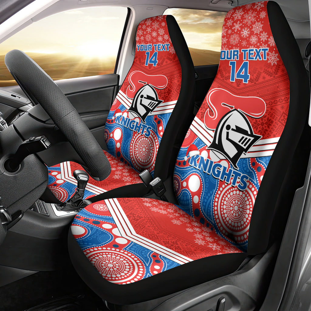 custom-knights-rugby-christmas-car-seat-cover-merry-xmas-2023-mix-aboriginal-art