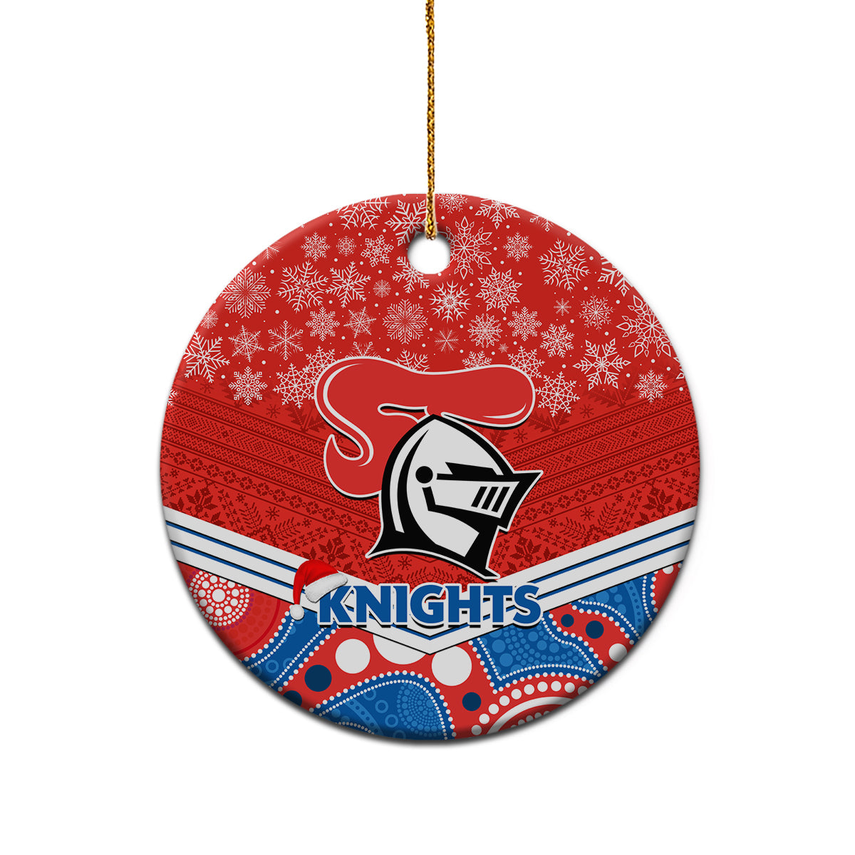 knights-rugby-christmas-ceramic-ornament-merry-xmas-2023-mix-aboriginal-art