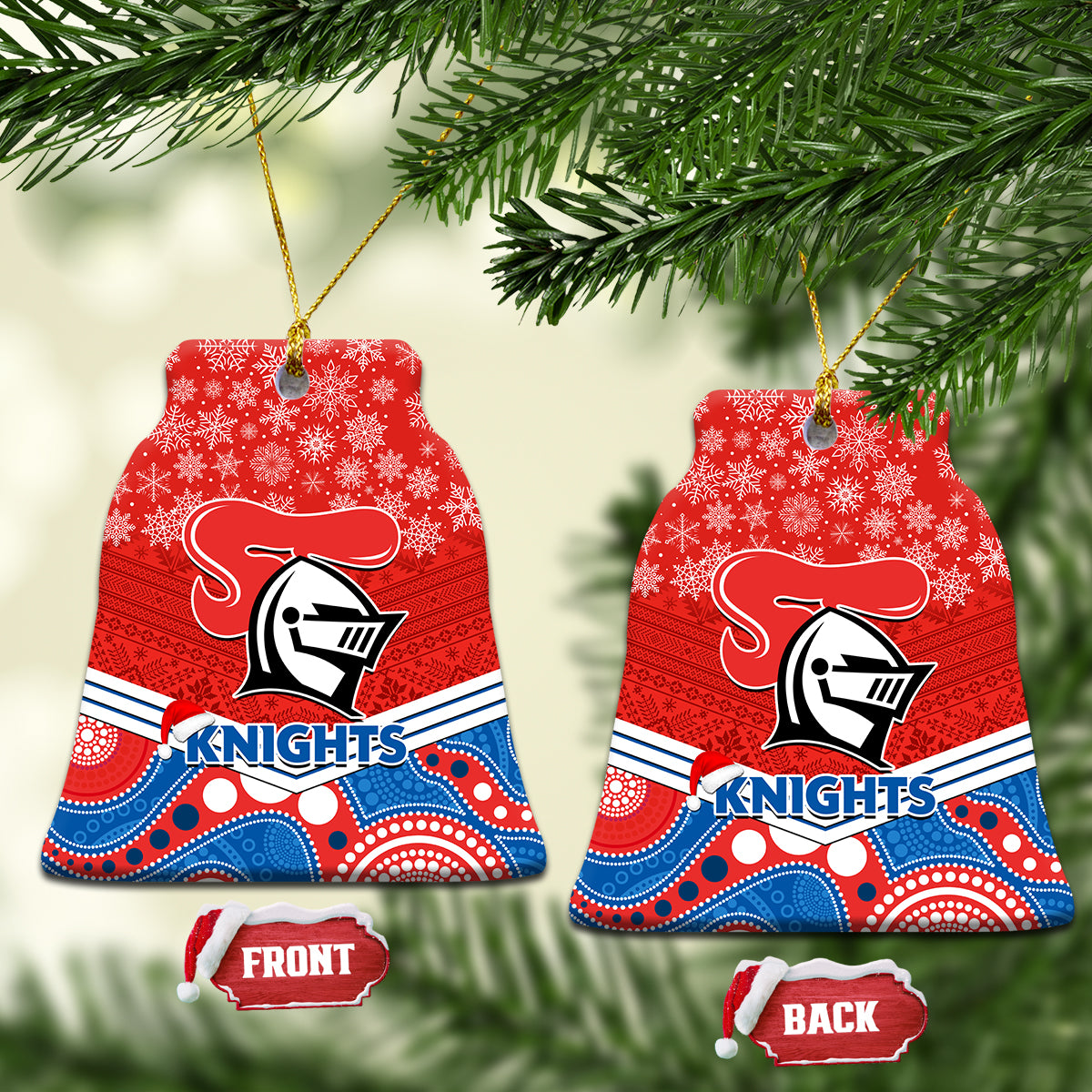 knights-rugby-christmas-ceramic-ornament-merry-xmas-2023-mix-aboriginal-art
