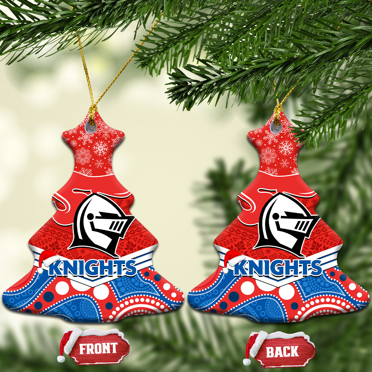 knights-rugby-christmas-ceramic-ornament-merry-xmas-2023-mix-aboriginal-art