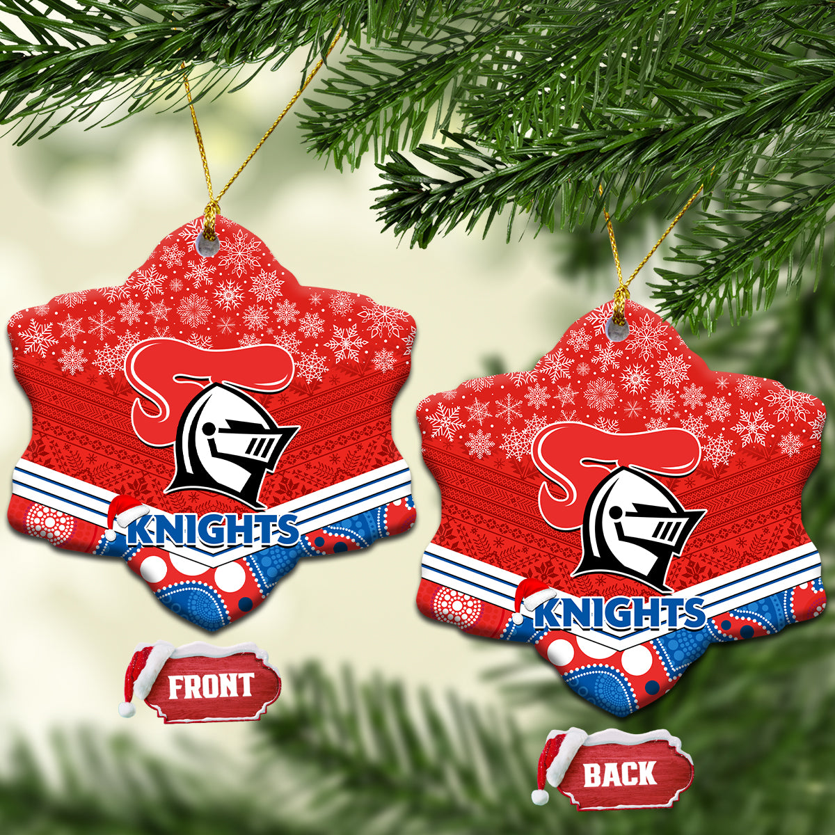 knights-rugby-christmas-ceramic-ornament-merry-xmas-2023-mix-aboriginal-art