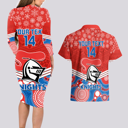 custom-knights-rugby-christmas-couples-matching-long-sleeve-bodycon-dress-and-hawaiian-shirt-merry-xmas-2023-mix-aboriginal-art