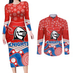 custom-knights-rugby-christmas-couples-matching-long-sleeve-bodycon-dress-and-long-sleeve-button-shirt-merry-xmas-2023-mix-aboriginal-art