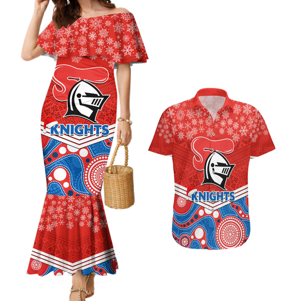 custom-knights-rugby-christmas-couples-matching-mermaid-dress-and-hawaiian-shirt-merry-xmas-2023-mix-aboriginal-art
