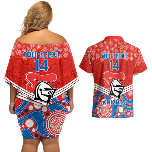 custom-knights-rugby-christmas-couples-matching-off-shoulder-short-dress-and-hawaiian-shirt-merry-xmas-2023-mix-aboriginal-art