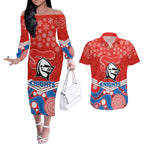 custom-knights-rugby-christmas-couples-matching-off-the-shoulder-long-sleeve-dress-and-hawaiian-shirt-merry-xmas-2023-mix-aboriginal-art