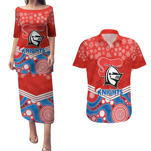 custom-knights-rugby-christmas-couples-matching-puletasi-dress-and-hawaiian-shirt-merry-xmas-2023-mix-aboriginal-art