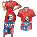 custom-knights-rugby-christmas-couples-matching-short-sleeve-bodycon-dress-and-hawaiian-shirt-merry-xmas-2023-mix-aboriginal-art