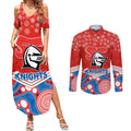custom-knights-rugby-christmas-couples-matching-summer-maxi-dress-and-long-sleeve-button-shirt-merry-xmas-2023-mix-aboriginal-art